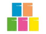 Pacsa Quaderno Fluorpac 80 Fogli 4X4 Copertine Polipropilene Folio 90Gr 5 Colori Assortiti -5U-