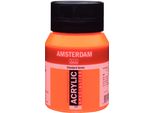 Bottiglia Di Vernice Acrilica Amsterdam Serie Standard 500 Ml Arancio Reflex 257