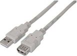 Aisens - Cavo Usb 2.0, Tipo A/M-A/H, Beige, 1,0 M