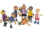 Piccolo Piede Famiglia Di Bambole Flessibili Con Bambino