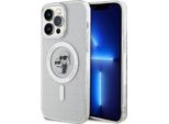 Karl Lagerfeld Klhmp15Xhgkcnot Custodia Rigida Trasparente Per Iphone 15 Pro Max 6.7 Karl&Choupette Glitter Magsafe