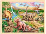 Goki Puzzle Di Legno Dinosauro, 96 Pezzi.