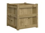 Vidaxl Fioriera 50X50X50 Cm In Legno Di Pino Impregnato