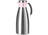Emsa N4120600 Caraffa Sottovuoto Emsa Soft Grip, 1,5 Litri, Acciaio Inox / Rosa