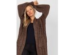 Rue Paris Maglione Classico Da Donna Gwendorine Marrone Universale