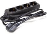 Presa A 4 Vie - Cavo Da 1,5 M - Nero - Schuko
