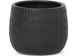 Vaso Decorativo Nero 12X12X10 Cm In Argilla Ceramica