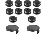 Inf Set Di Bobina Di Ricambio E Copertura Per Tagliabordi Bosch 10 Bobine