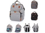 Chipolino Borsa Fasciatoio, Zaino Carrozzina Con Zip Borsa Ciuccio Grigio Chiaro