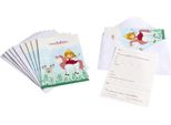 6 Biglietti D'invito Con Buste Con Motivo A Principessa 15 X 10 Cm - Taglia Unica