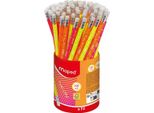 Maped 853789FC Matita Maped Neon, Con Gomma, Hb, Confezione Da 72 Pz