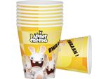 8 Pappbecher Raving Rabbids 200 Ml -