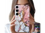 Custodia Per Samsung Galaxy S23 - Marmo Rosa E Bianco, Motivi In Pietra