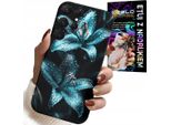 Etui Per Samsung Galaxy S22 Ultra - Copertura Fiori Turchi + File