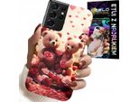 Etui Per Samsung Galaxy S21 Ultra - Orsi, Ti Amo, Cuori Tantissimi Design Di Case