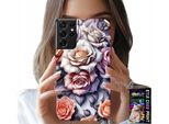 Etui Per Samsung Galaxy S21 Ultra - Custodia Flower Design Fiori Rosa