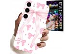 Custodia Per Samsung Galaxy S23 Plus - Custodia Con Nastri Rosa E Design Alla Moda