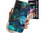 Caso Per Samsung Galaxy S21 Ultra - Blu Verde Marmurale Platsky