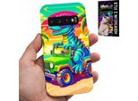 Custodia Per Samsung Galaxy S10 Plus - Dinosauro In Un Camion Per Bambini