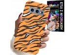 Custodia Per Samsung Galaxy S10E - Cover Posteriore A Strisce Di Tigre + Pellicola