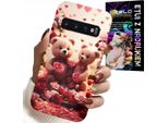 Custodia Per Samsung Galaxy S10 Plus - Orsacchiotti, Ti Amo, Cuori Molti Disegni Della Custodia