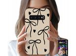 Custodia Per Samsung Galaxy S10 Plus - Fiocco Beige Disegni Moda