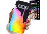 Custodia Per Samsung Galaxy S10E - Motivi Colorati Arcobaleno, Vernice + Lamina