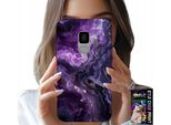 Custodia Per Samsung Galaxy S9 - Marmo Viola Moda Donna + Pellicola