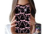 Custodia Per Samsung Galaxy S8 - Nastro Nero E Rosa Con Fiocchi