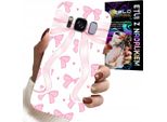 Custodia Per Samsung Galaxy S8 - Custodia Con Nastri Rosa E Design Alla Moda