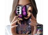 Custodia Per Samsung Galaxy M13 4G - Anti Social Butterfly Rosa Butterfly + Vetro