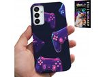 Custodia Per Samsung Galaxy M23 - Custodia Per Gamer, Disegni Di Giochi + Vetro