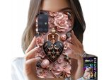 Custodia Per Samsung Galaxy M31S - Design Femminile Custodia A Cuore Con Lucchetto + Vetro