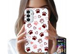 Custodia Per Samsung Galaxy M23 - Zampe Di Cane Su Sfondo Bianco, Cane, Gatto, Orso