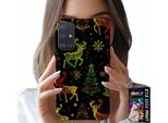 Custodia Per Samsung Galaxy A71 - Renna, Fiocco Di Neve, Albero Di Natale + Vetro