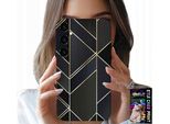 Custodia Per Samsung Galaxy A54 5G - Cornici Dorate, Design Elegante + Vetro
