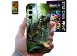 Custodia Samsung Galaxy S24 Fe Dinosauro Dino Disegni Per Ragazzo + Vetro
