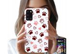 Custodia Per Samsung Galaxy A31 - Zampe Di Cane Su Sfondo Bianco, Cane, Gatto, Orso