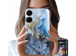 Custodia Per Samsung Galaxy A06 5G - Design Marmo Donna + Vetro
