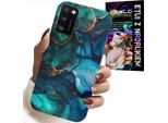 Custodia Per Samsung Galaxy A41 - Design Del Retro In Marmo Blu Verde