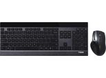 Rapoo 8900P - Set Tastiera E Mouse - Senza Fili - 5 Ghz - Nero