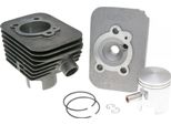 Kit Cilindro Polini Ghisa Grigia Sport 63Cc 10Mm Pistone Spinotto Per Piaggio Ciao