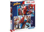 Set Di Puzzle Clementoni Supercolor - Spiderman (2 X 60 Pezzi)