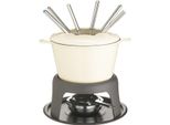 Masterclass Set Per Fonduta In Ghisa Smaltata - Crema