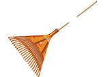 Rastrello A Ventaglio Bradas Quick Fit Con Manico In Legno 22 Denti