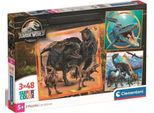 Clementoni - UkłAdanka Jurassic World 3X48 ElementóW - Oficjalny Produkt Premium