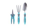 Extralink 3-Piece Garden Tool Set, Shovel, Pruners, Rake