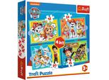 Trefl Puzzle 4 In 1 - Paw Patrol 12, 15, 20, 24 Pezzi 34346