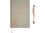 Erik Editores Raquel Beck Set Premium A5 Taccuino Con Penna Verde Verde Taglia Unica
