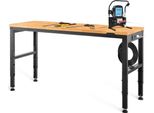 Banco Da Lavoro Tavolo Da Lavoro Tavolo Da Lavoro 1220X508X968Mm - Max. 900Kg - Robusto Tavolo Da Lavoro Per Officina E Garage